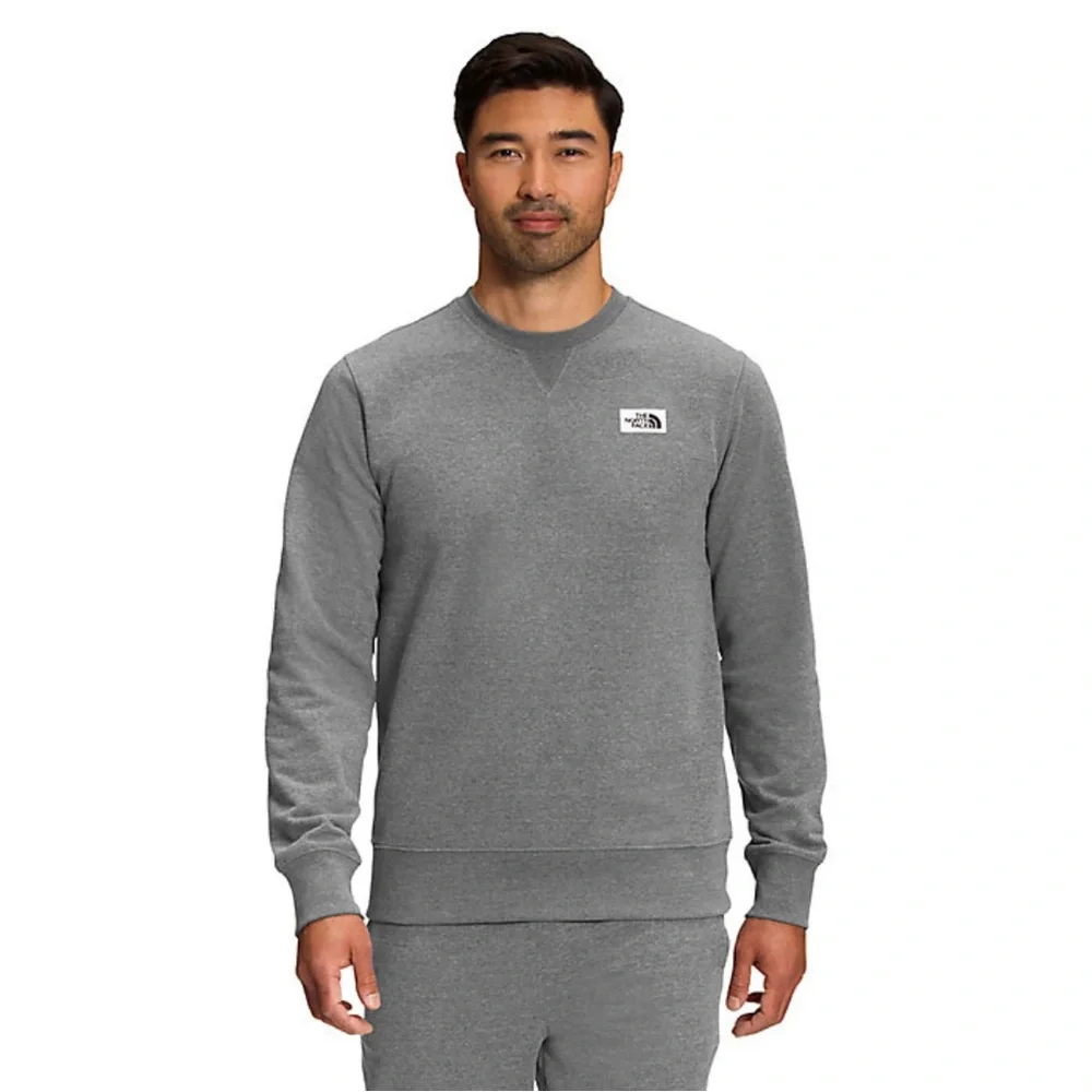 The north face grey fleece heritage crewneck sweatshirt XS Gorpcore athleisure